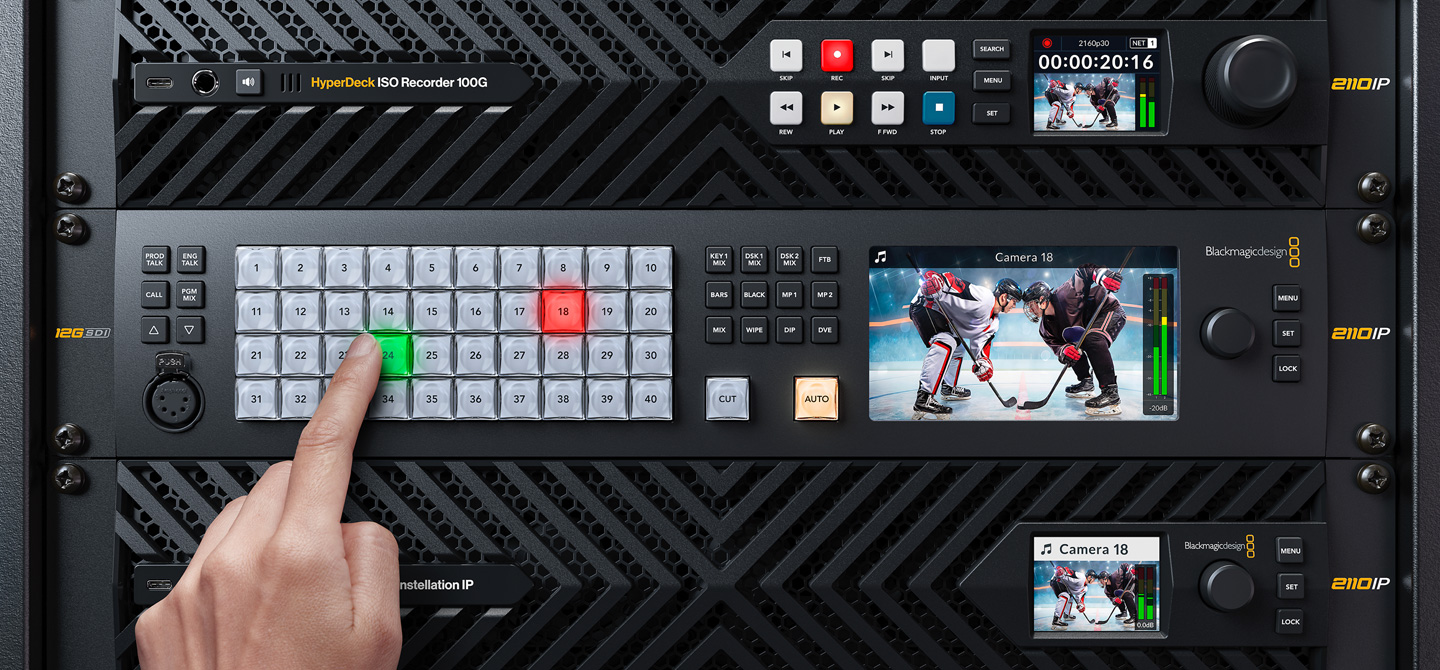 添加機架式ATEM Monitoring Rack Panel