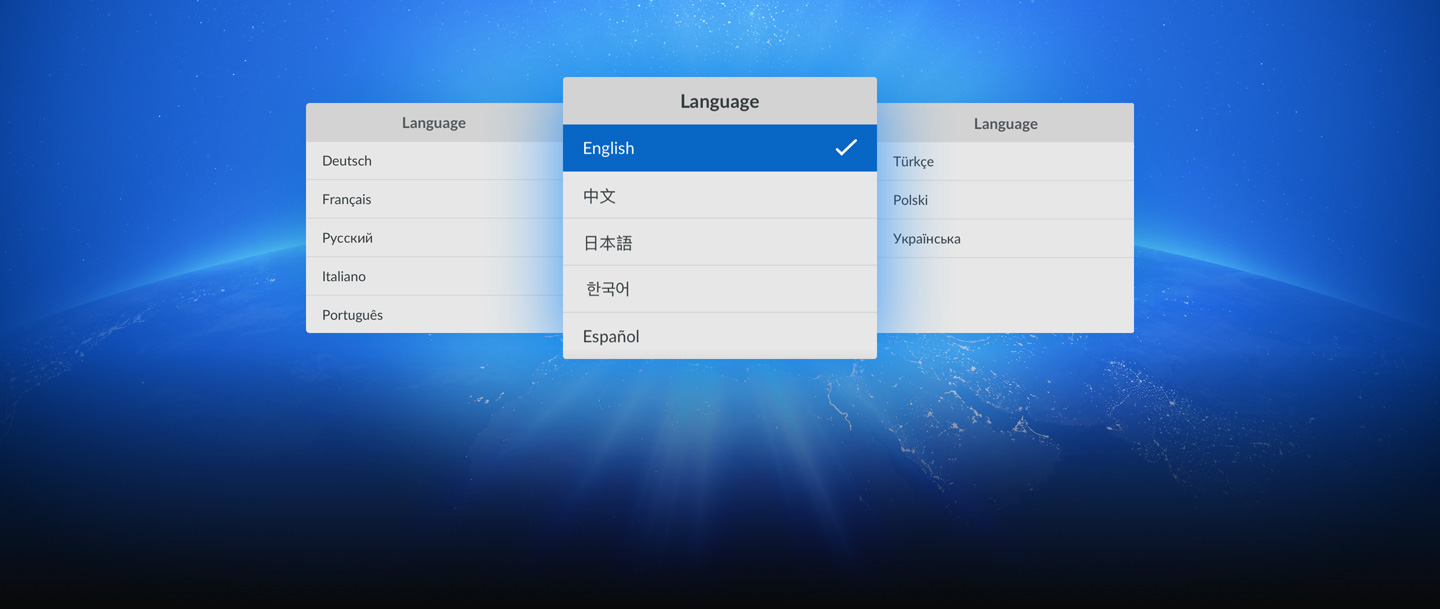 13種常用語言界面