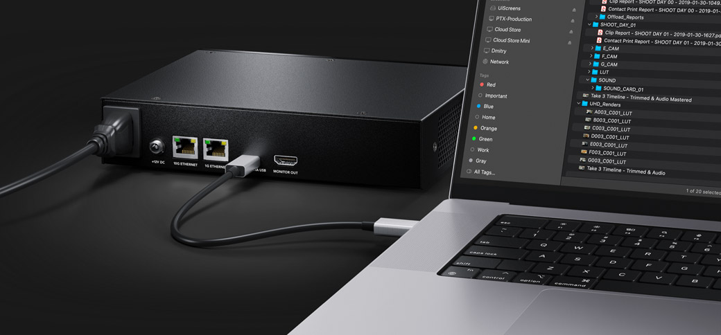 USB-C連接， 快速訪問檔案