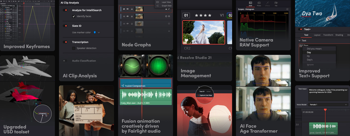 DaVinci Resolve 21煥新登場