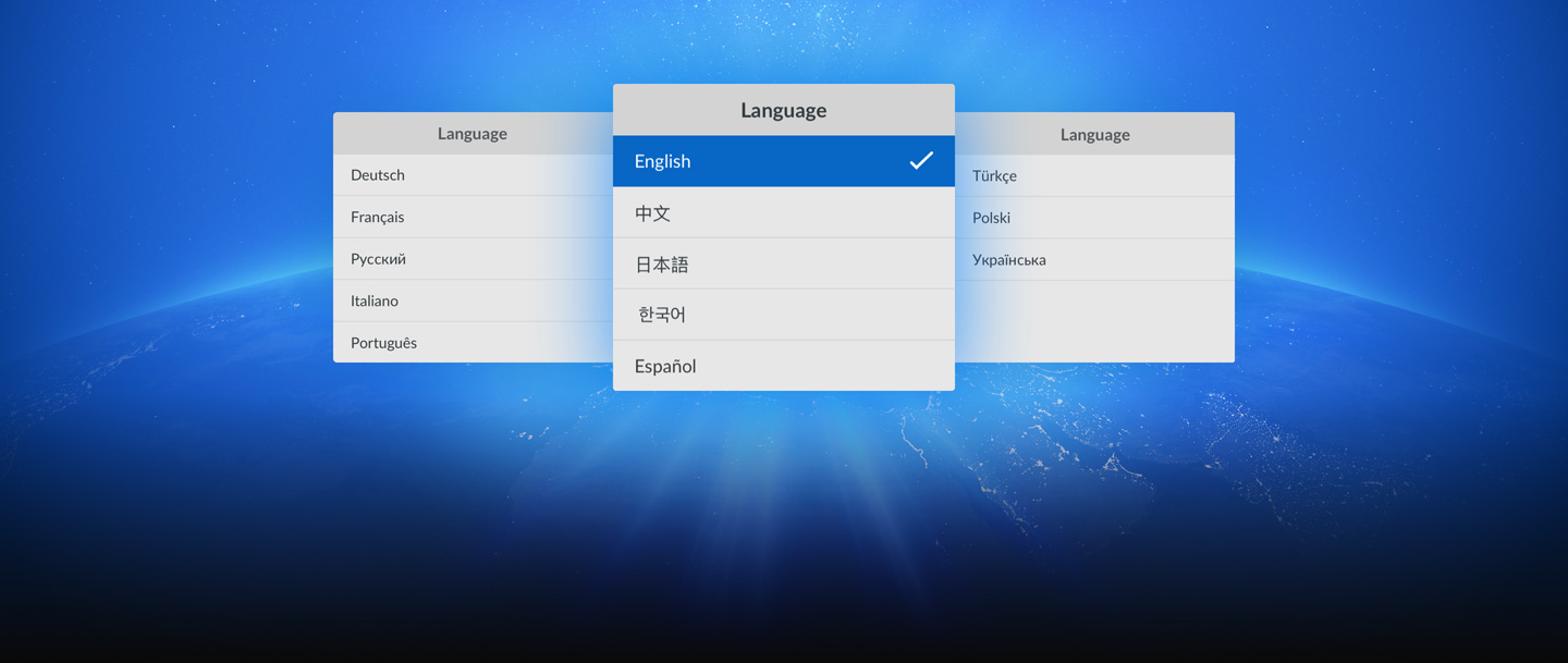 13種常用語言界面