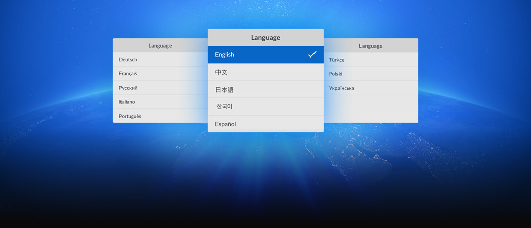 13種常用語言界面