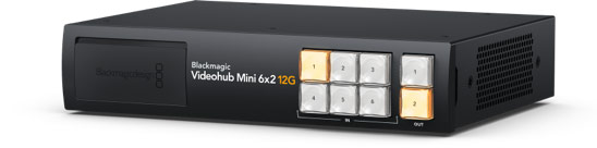 Blackmagic Videohub Mini 6x2 12G