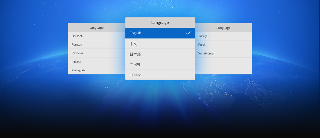13種常用語言界面
